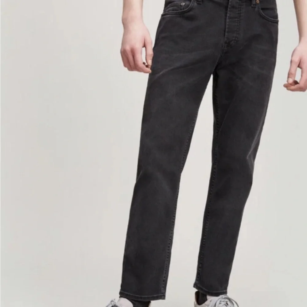 ACNE STUDIOS x BLA KONST Jeans “River Used Black” 30x27 Japanese Denim Cropped